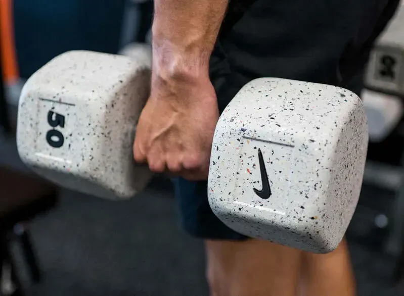 Nike Unveils the Grind Dumbbell Made from Recycled Shoes